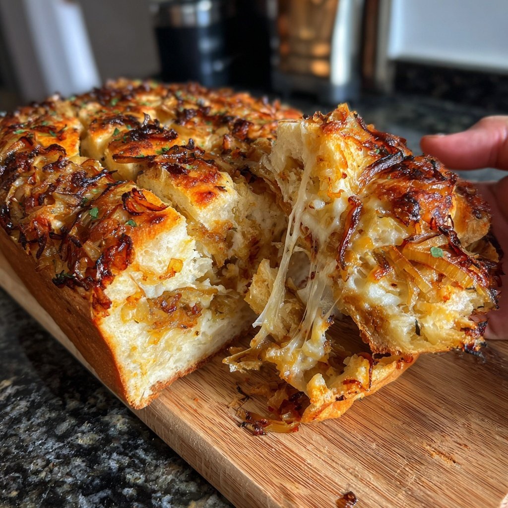 Zwiebel Zupfbrot Aus Der Kastenform