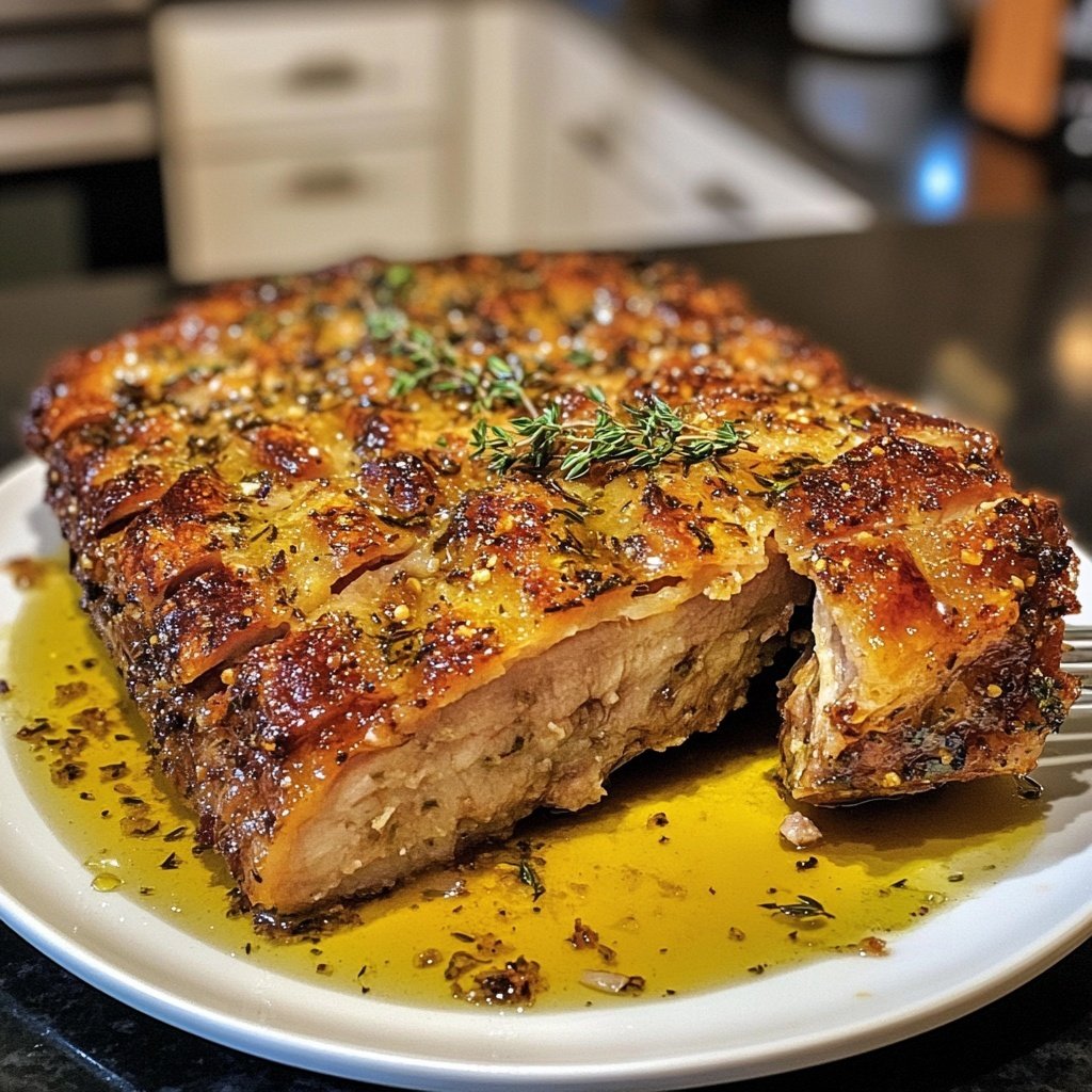 Kürbis-Ofenbraten mit Kräutern