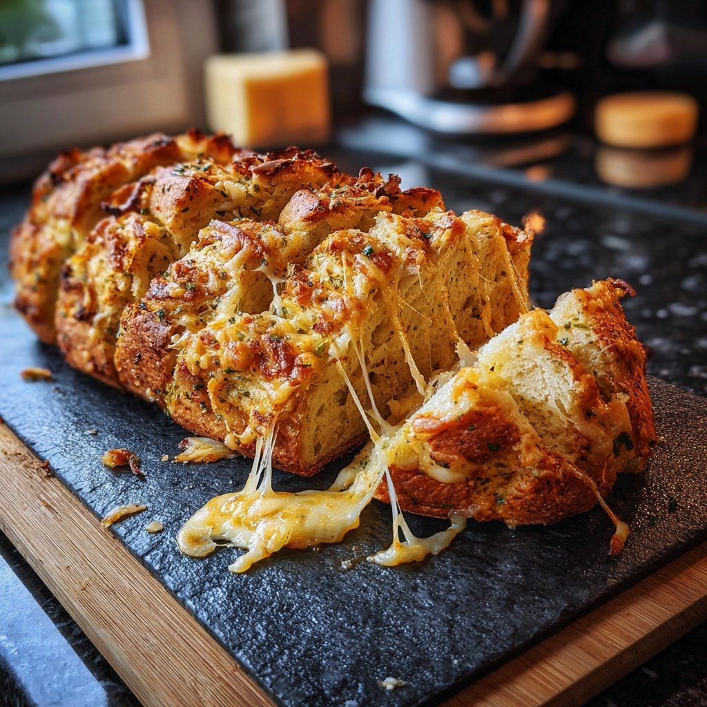 Zupfbrot Mit Knoblauch Und Käse
