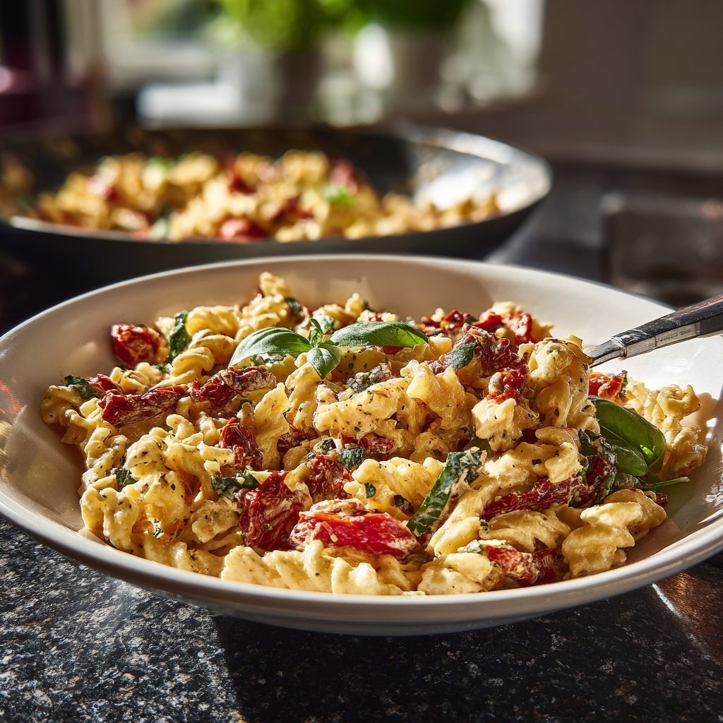 Mediterraner Nudelsalat Cremig