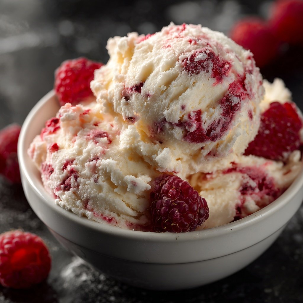 Eis Selber Machen Mit Himbeeren