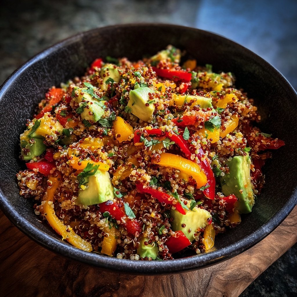 Bunter Quinoasalat Zum Grillen Mit Paprika