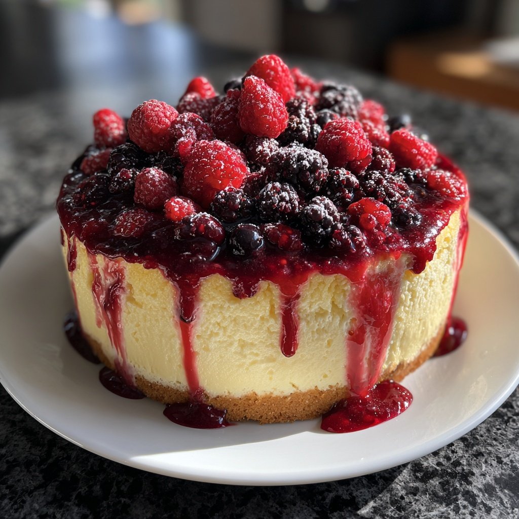 Geburtstagskuchen mit Beerencreme