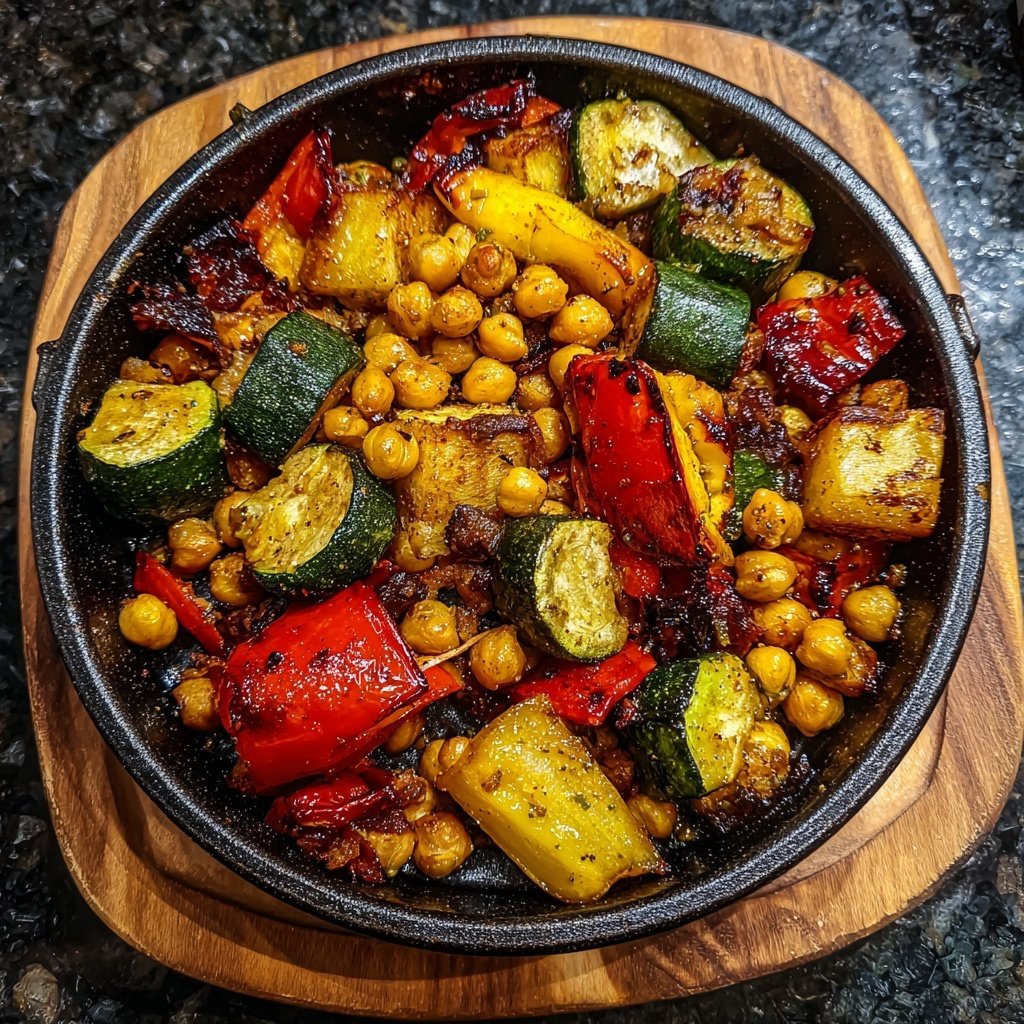 Ofengemüse mit Kichererbsen
