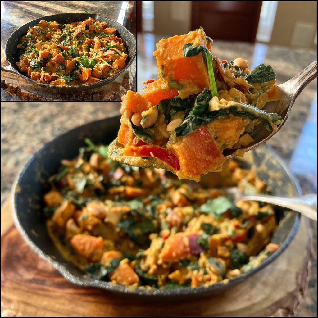 Erdnusscurry mit Süßkartoffeln