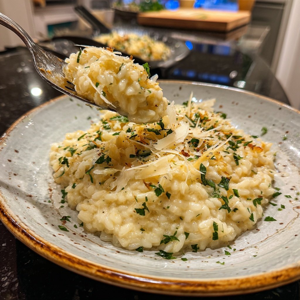 Risotto mit Champagner und Parmesan