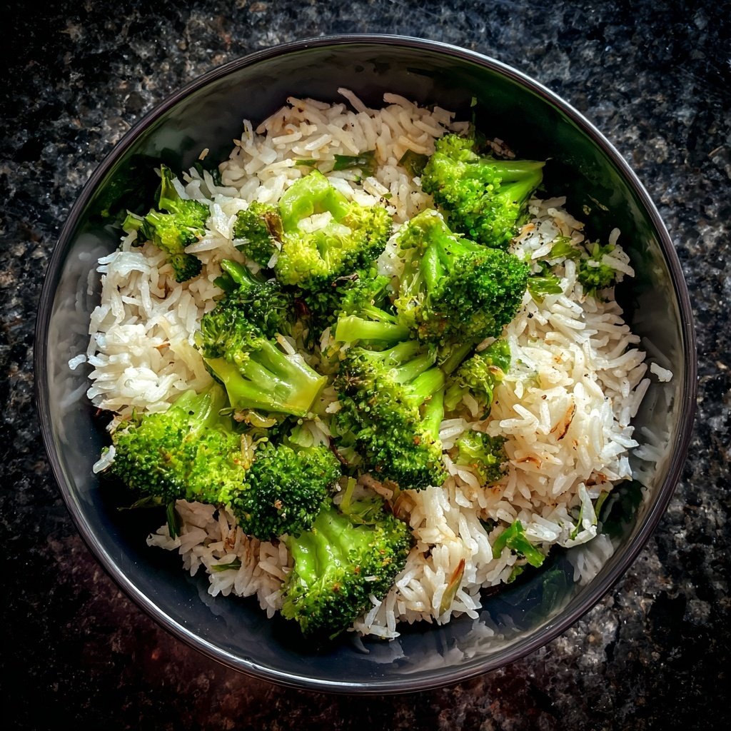 Kalorienarme Reispfanne Mit Brokkoli