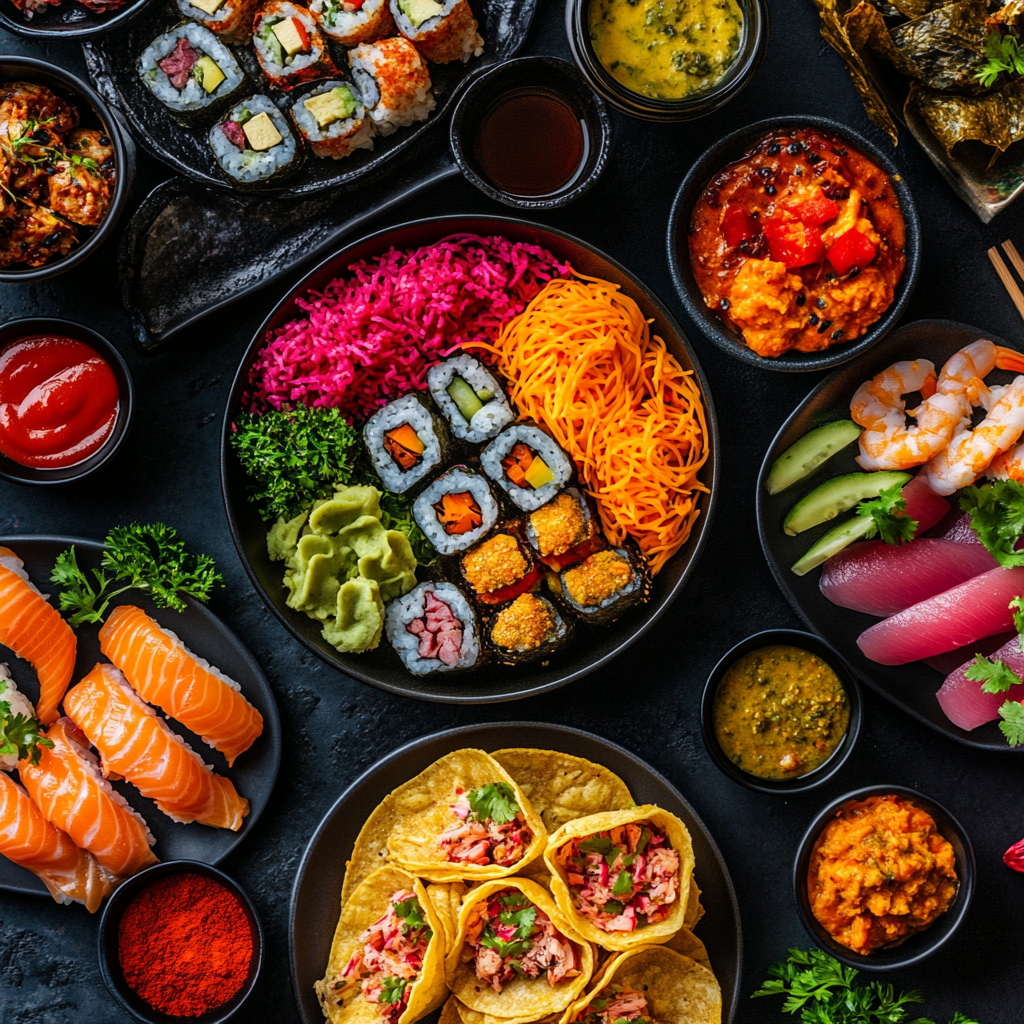 Beliebte internationale Küche-Inspiration