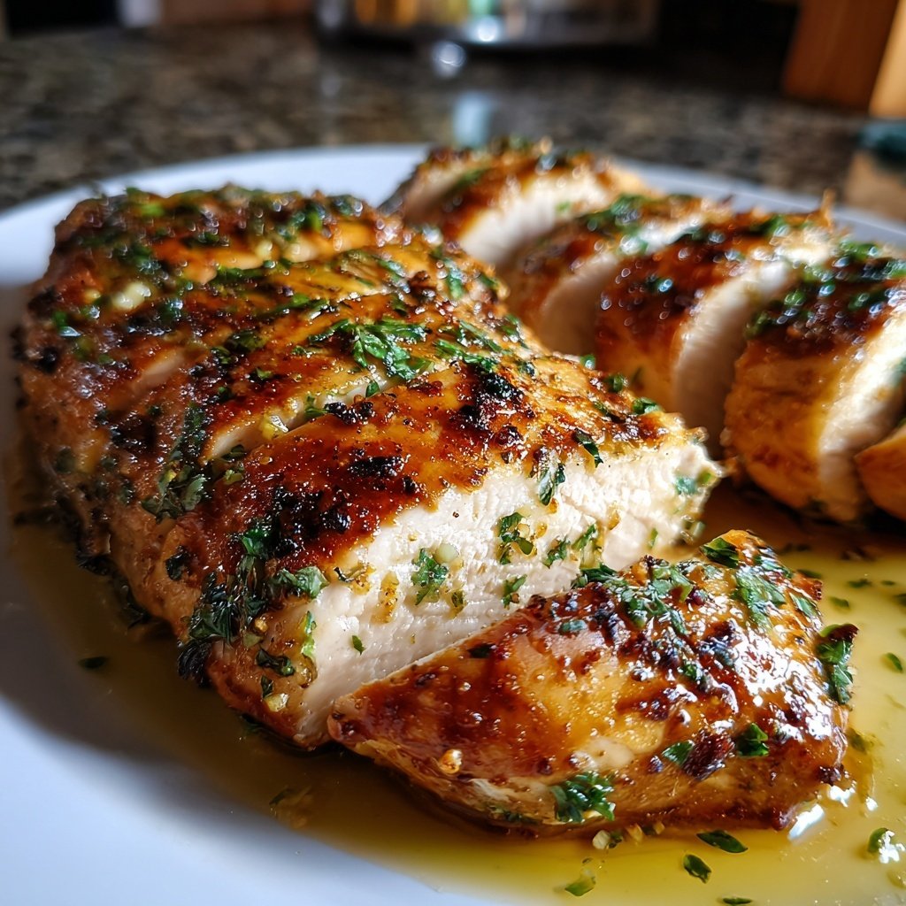 Hähnchenbrust mit Knoblauch