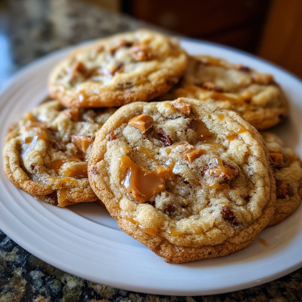Cookies mit Karamellstückchen